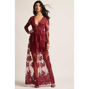 FLORAL EMBROIDERED LACE MAXI DRESS!!!!😍😍😍😍